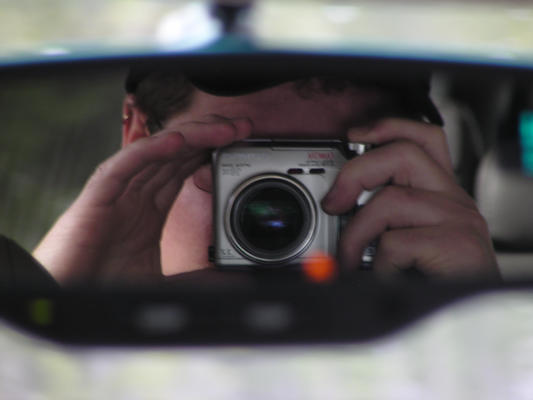 Me in Car mirror 1