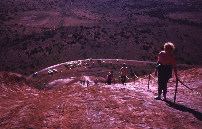 90 Going down Ayers Rock