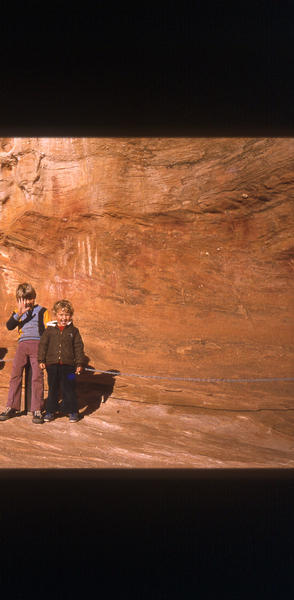 Aboriginal painting at Mootwingee 1