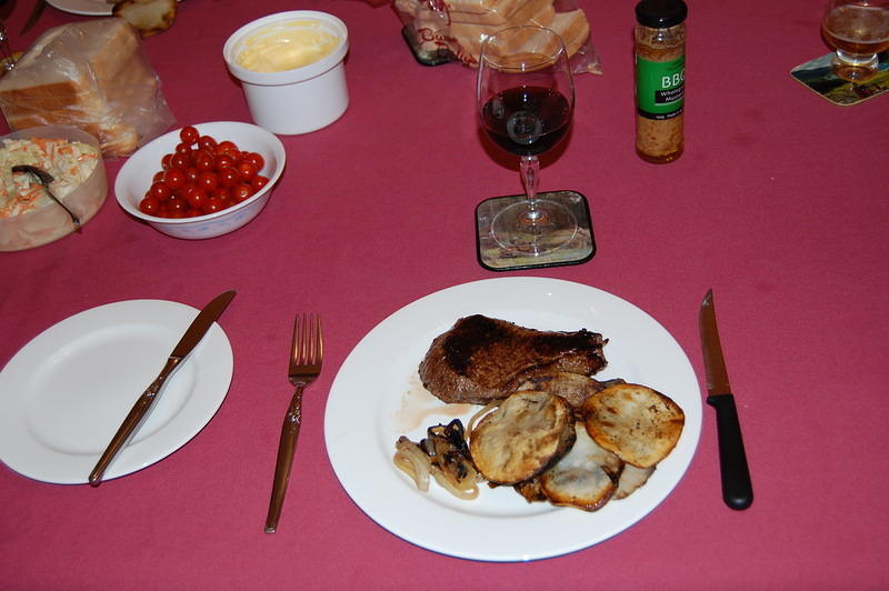 06 Home grown steak, potatoes and onions