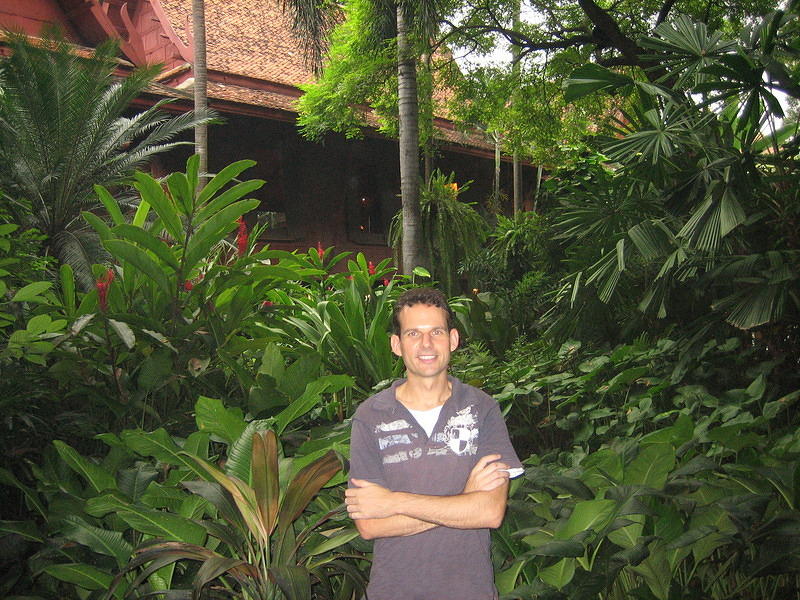 Steve in Jim Thompson's Garden