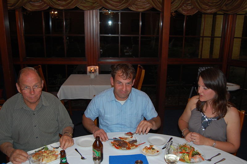 Dad, Peter and Allison at Silver Birch