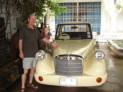 Graham and his Mercedes